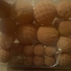 Velvet Christmas Ball Ornaments - 46pcs Flocked Christmas Tree Decorations Set